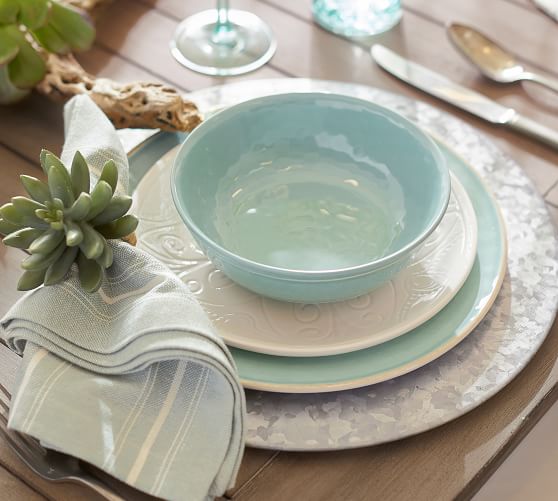 pottery barn melamine plates