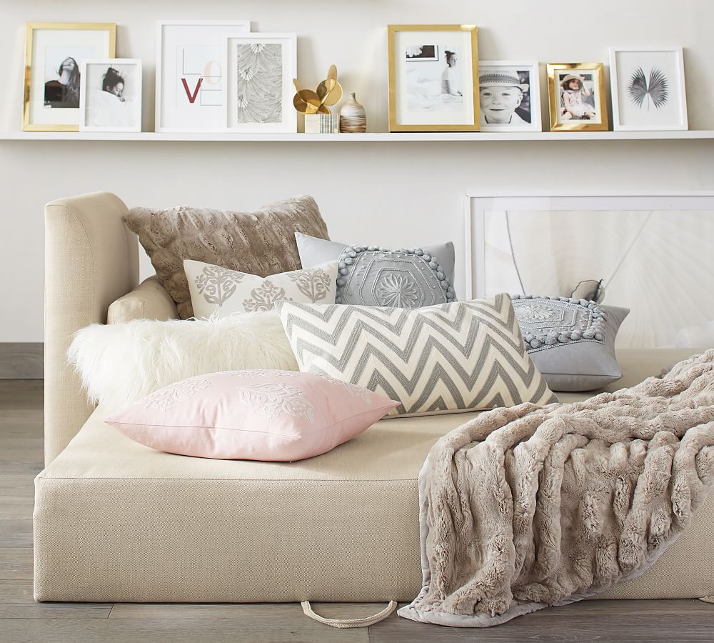 Luna Upholstered Sleeper Sofa Bed Pottery Barn