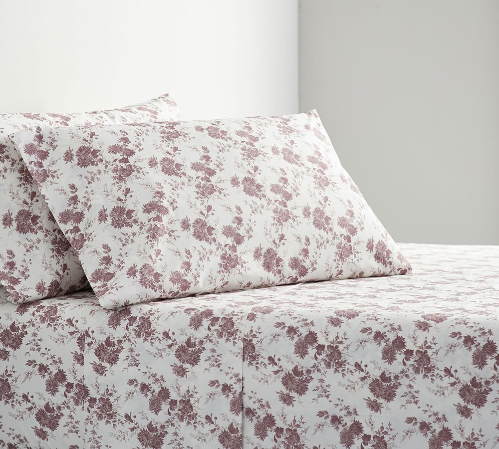 Organic Cotton Pillowcases Floral and Vintage Themed Prints