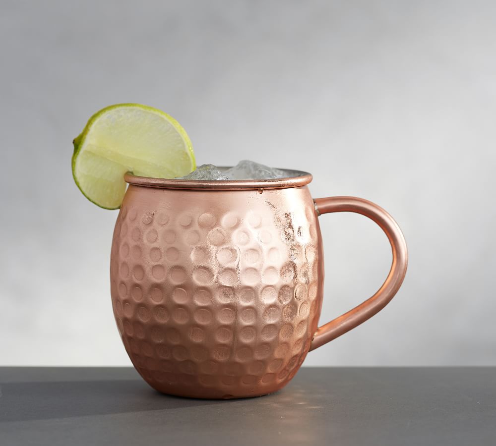 Hammered Copper Moscow Mule Mug, Set of 2 Pottery Barn