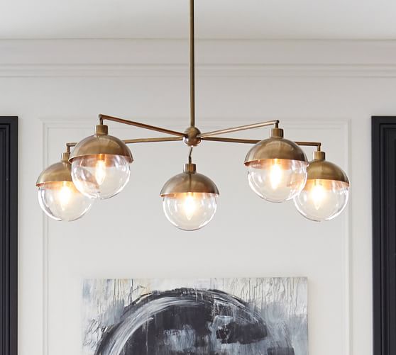 Rory Glass Chandelier Pottery Barn, How To Remove A Chandelier Arm