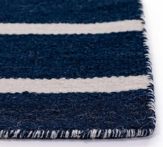 Angue Striped Indoor Outdoor Rug Navy, Blue And White Striped Indoor Outdoor Rug