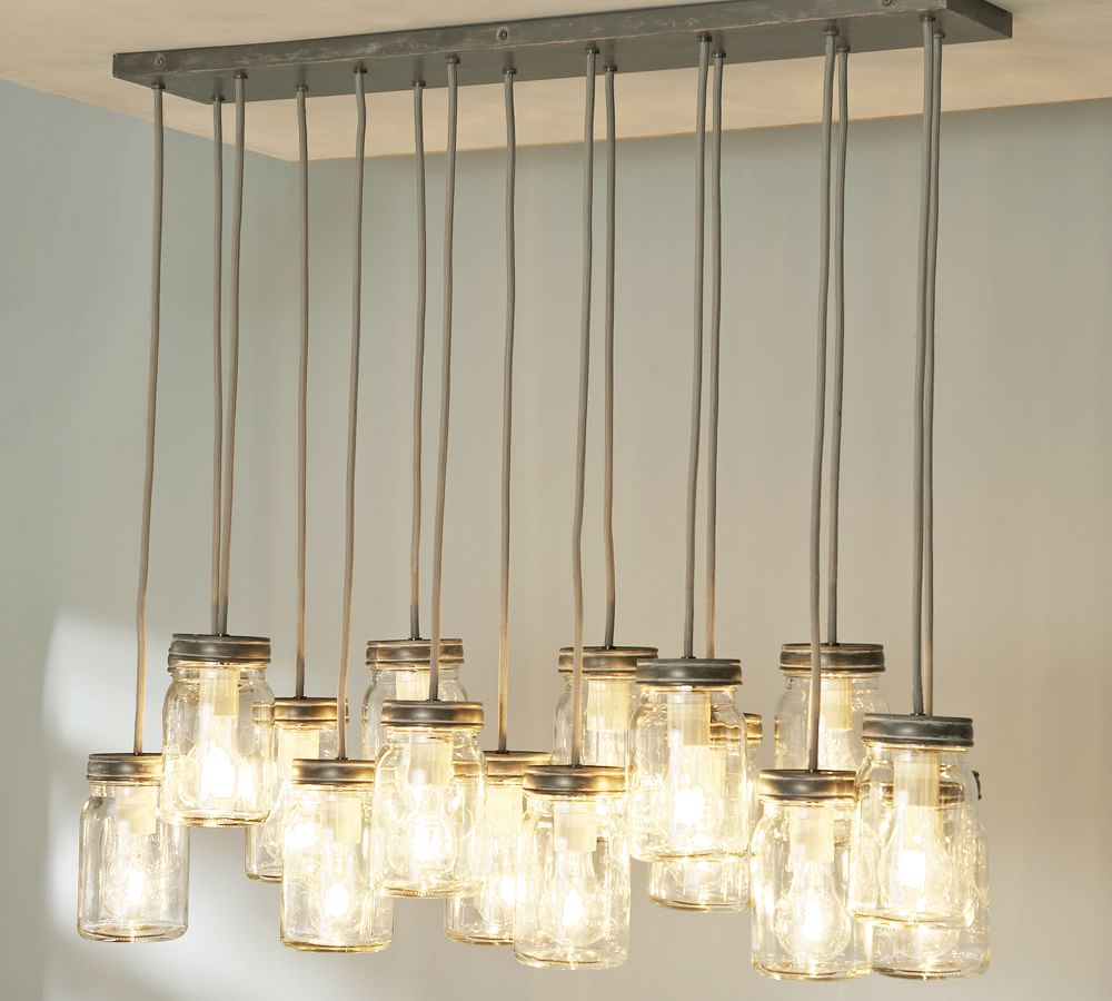 Exeter 16-Jar Chandelier | Pottery Barn