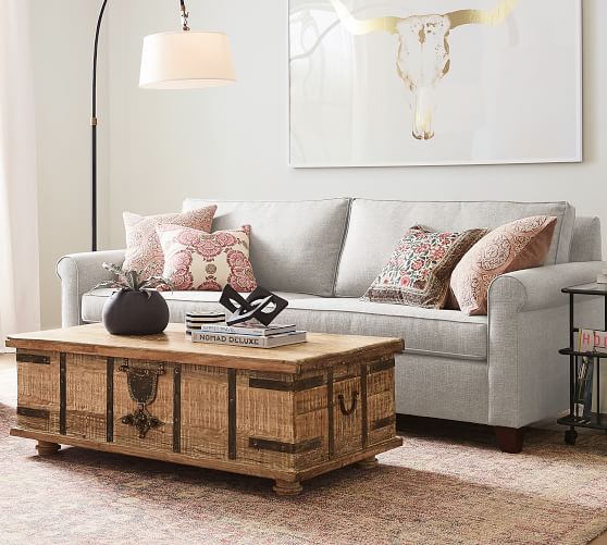 Cameron Roll Arm Deep Seat Fabric Sofa | Pottery Barn