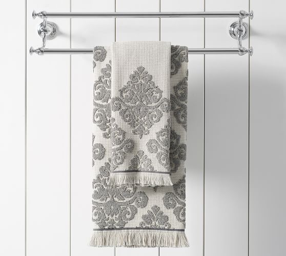 Isella Jacquard Towels | Pottery Barn