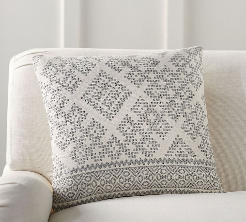 Collette Jacquard Decorative Pillow Cover Pottery Barn