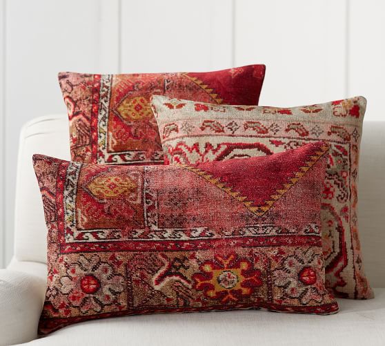 Lorna Print Decorative Pillow Covers Pottery Barn Lorna Print Decorative Pillow Covers, Pottery Barn Outdoor Pillows Red