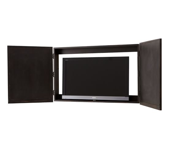Mirror Cabinet Tv Covers Pottery Barn, Dresser With Tv Behind Mirrors