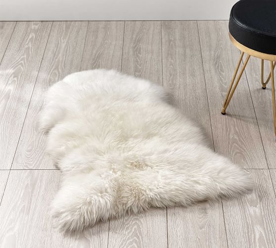 Faux Fur Rug 55x80cm Bedside Lambskin Sheepskin Sofa Mat Bed Serving 