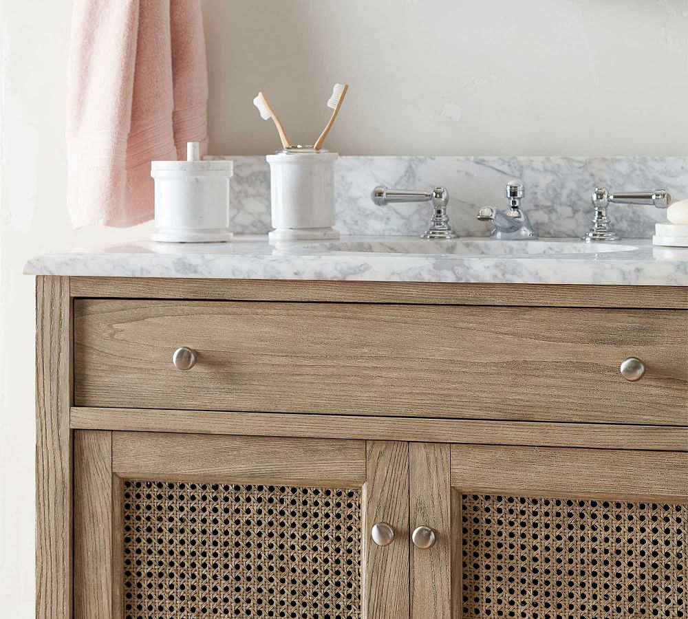Monique Lhuillier Marble Bathroom Accessories | Pottery Barn