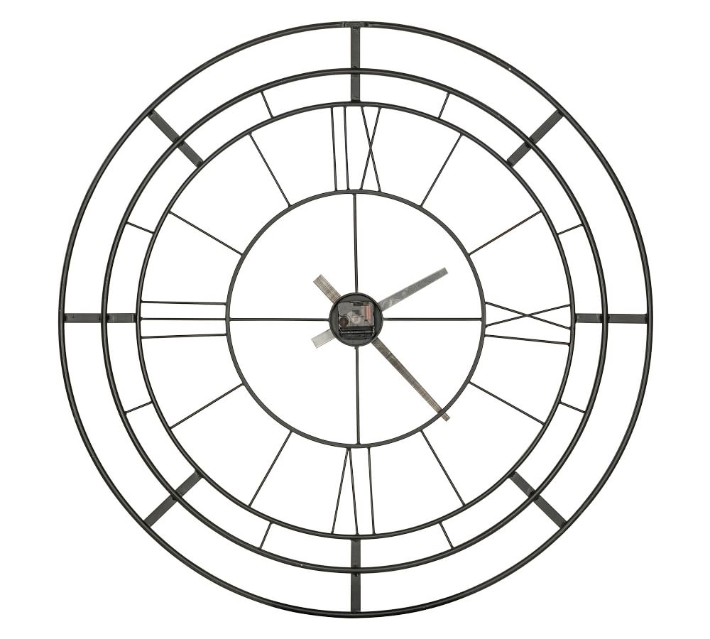 Wyatt Oversized Indoor/Outdoor Wall Clock 36"W Pottery Barn