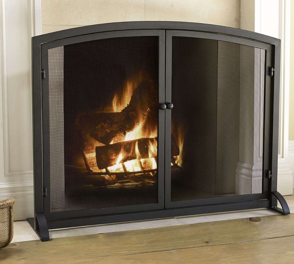 Classic Fireplace Single Screen Pottery Barn