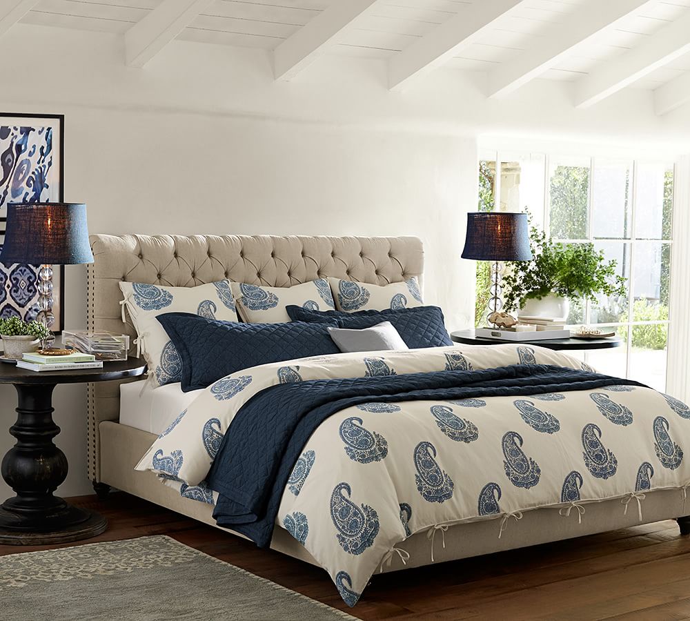 Rayna Paisley Patterned Duvet Cover & Sham | Pottery Barn