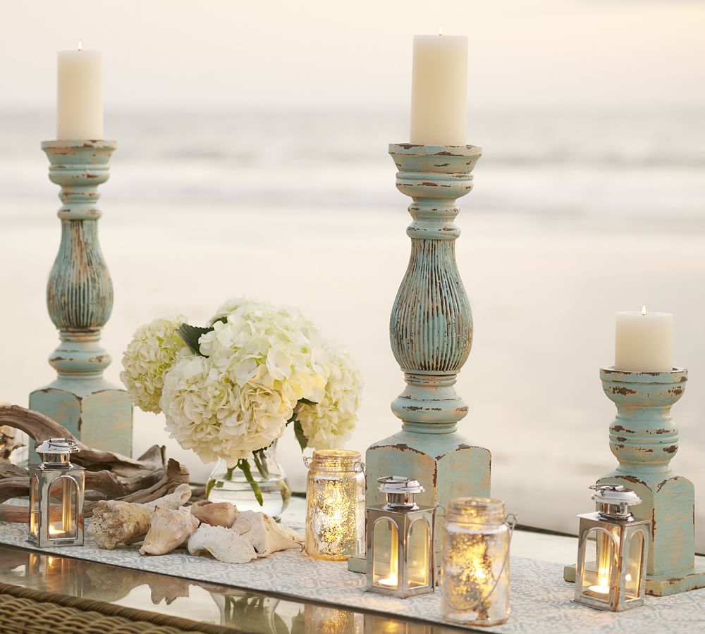 Cape Cod Pillar Holders Candle Holder Pottery Barn