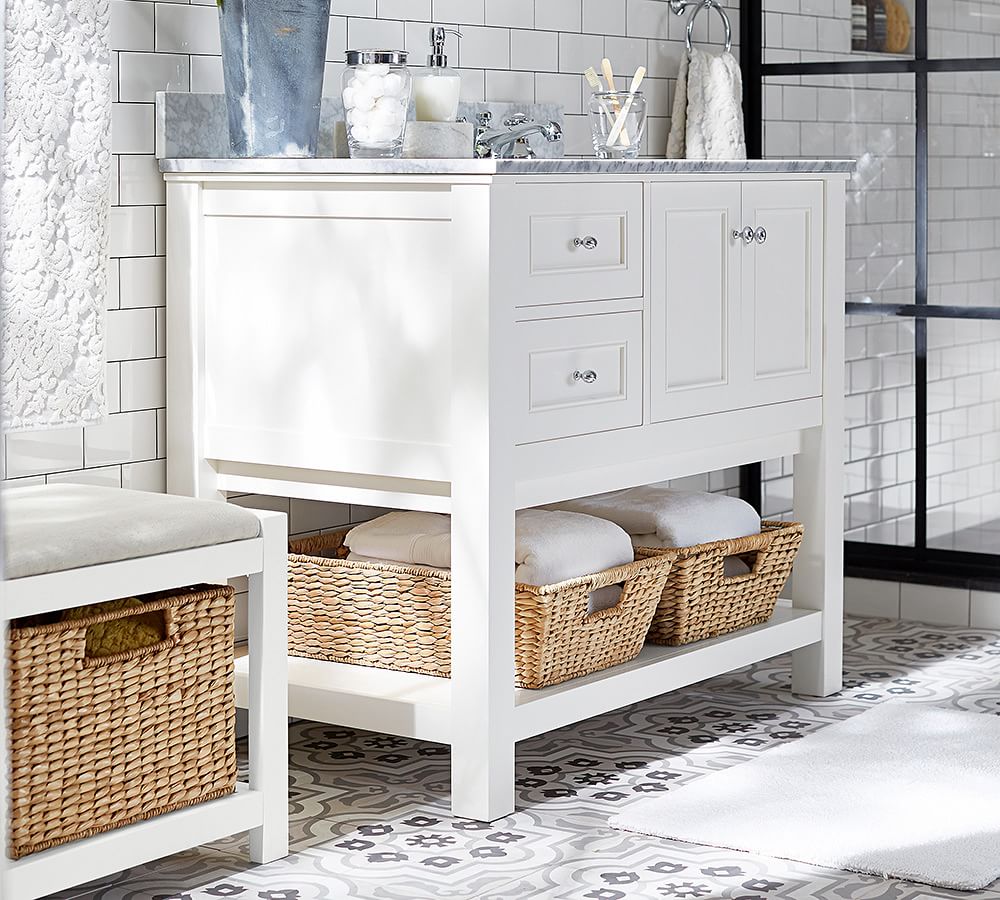 Ultimate Storage Stool Pottery Barn