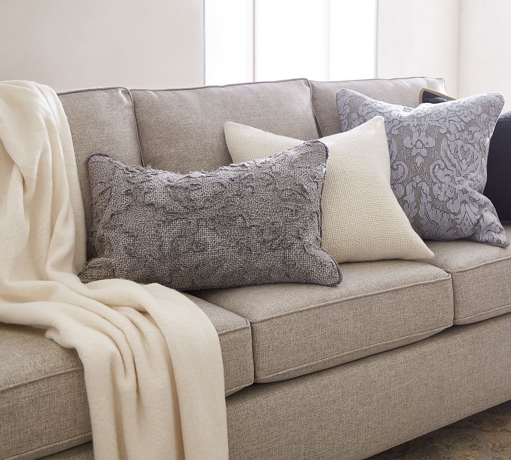 Solid Faux Mohair Oversized Throw Blanket | Pottery Barn