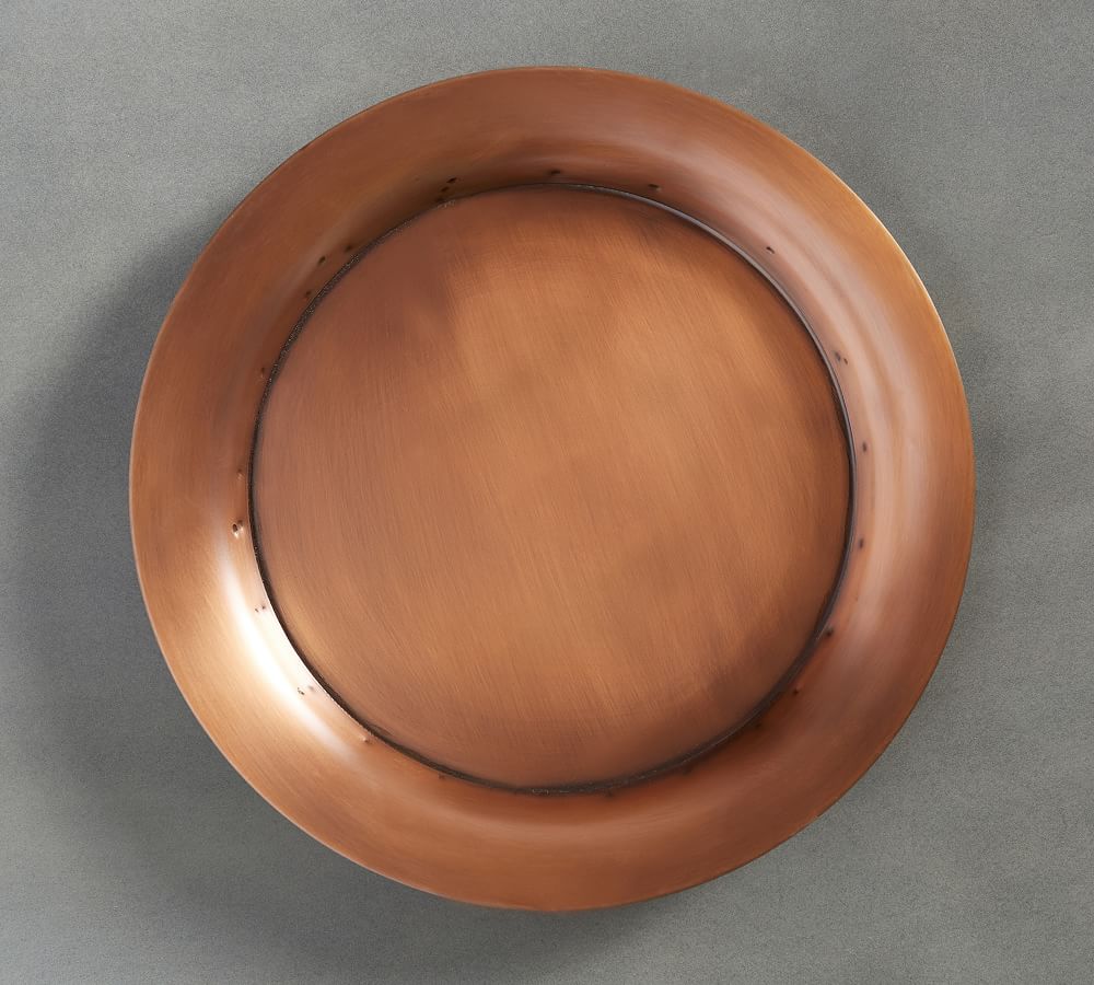 Rustic Copper Charger Plate Pottery Barn