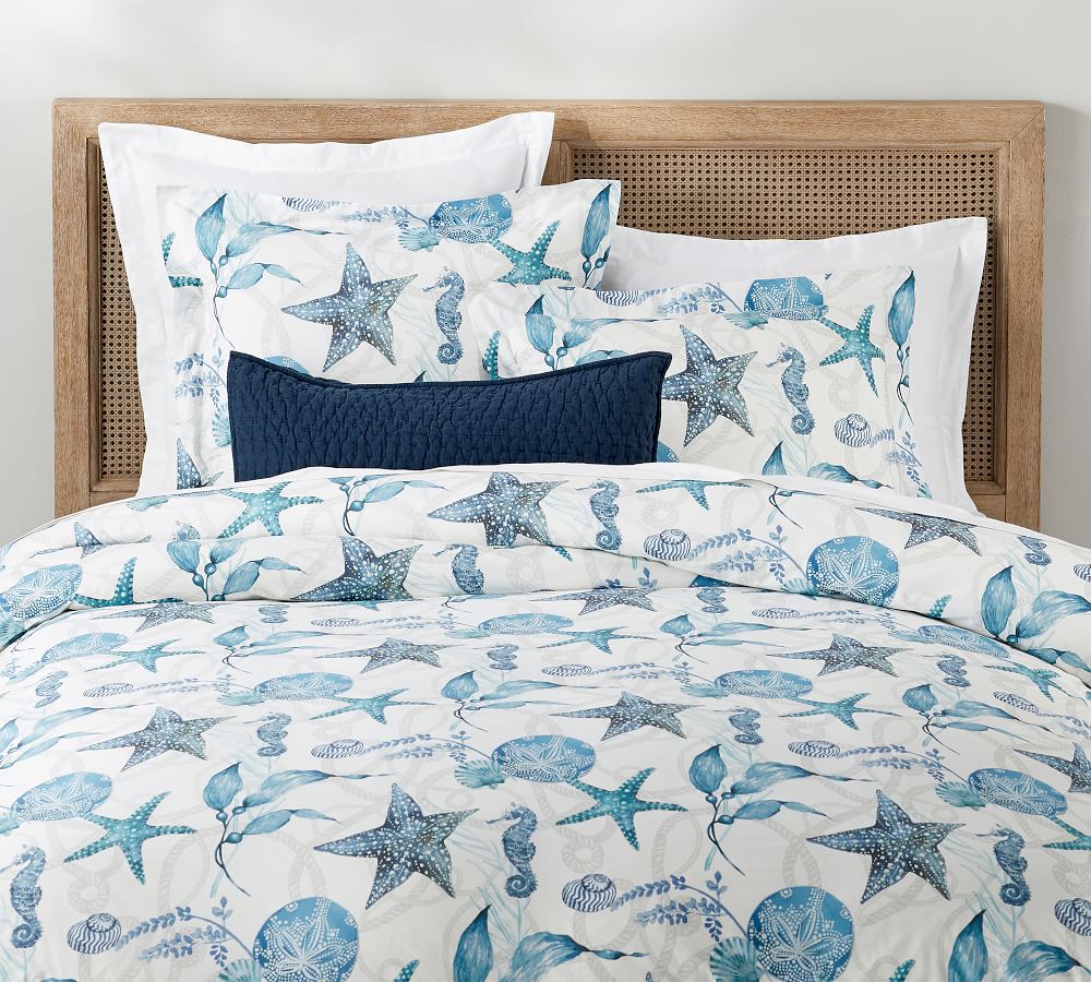 Catalina Coastal Organic Cotton Duvet Cover Pottery Barn
