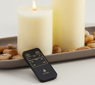Flameless Flickering LED Candles 3" X 4" with 10-Key Remote Control Timer Classi 