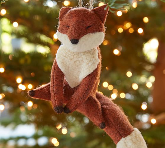 Plush Fox Ornament 