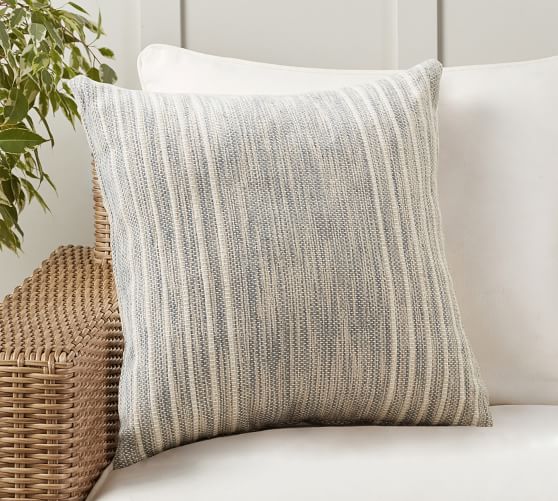 Liam Eco Friendly Indoor Outdoor Pillow, Pottery Barn Pillows Outdoors