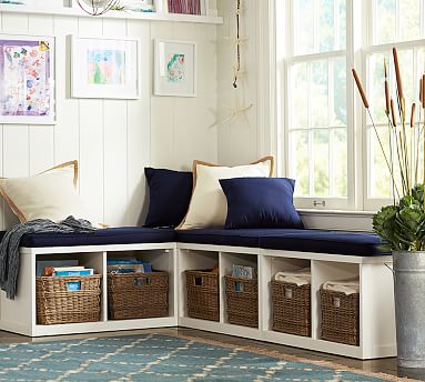 Modular Banquette Collection Pottery Barn, Banquette Bench Seating With Storage