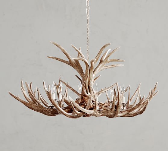 Faux Antler Chandelier Pottery Barn, How Much Are Antler Chandeliers Worth