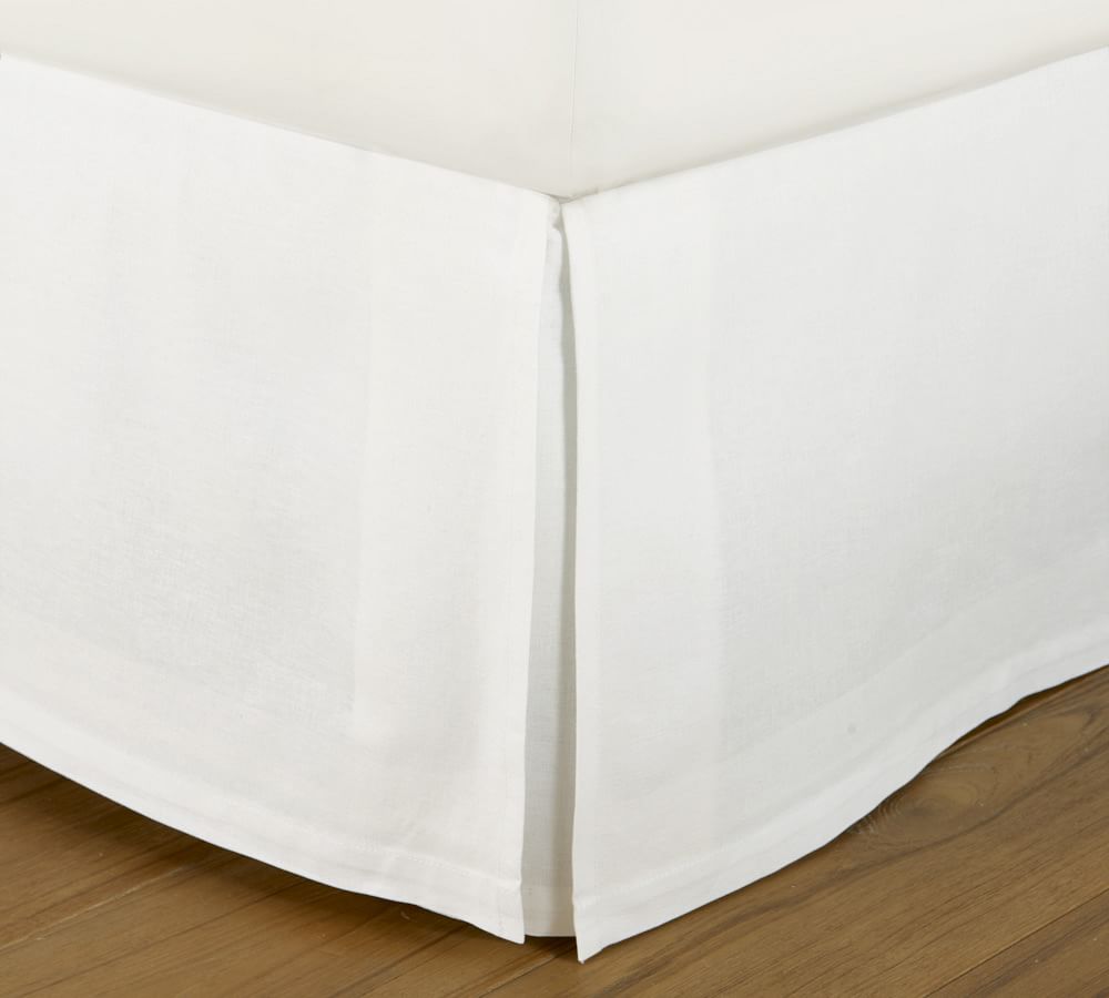 Essential Linen Cotton Bed Skirt Pottery Barn