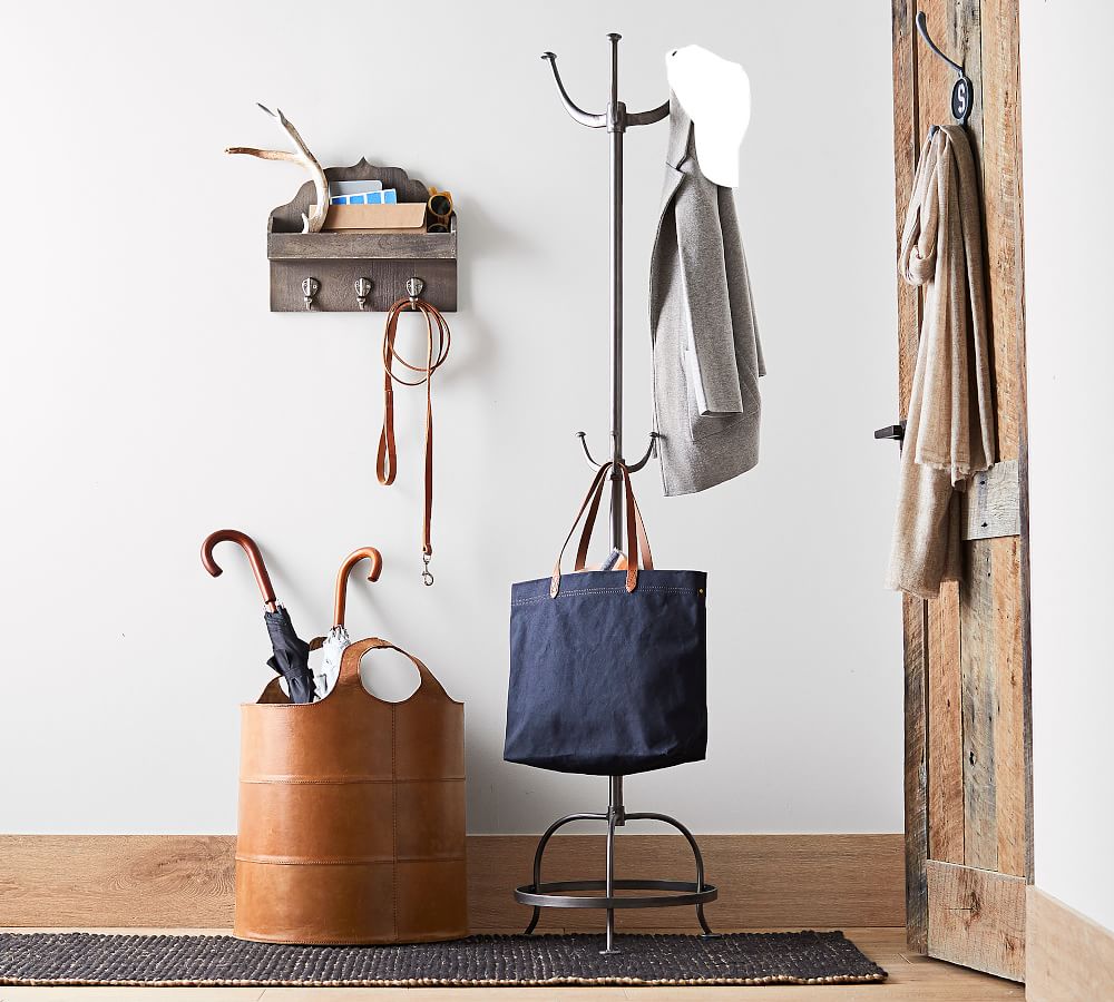 Cast Metal Standing Coat Rack Pottery Barn