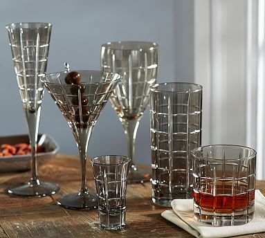 Library Smoke Glassware, Set Of 6 | Pottery Barn