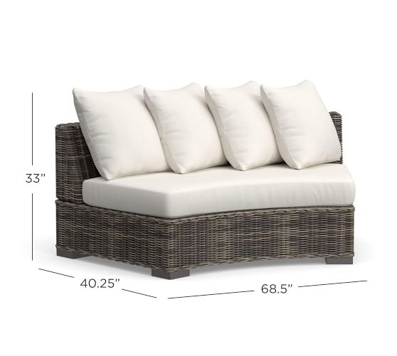 Outdoor Sectional Components, Outdoor Furniture Round Sectional