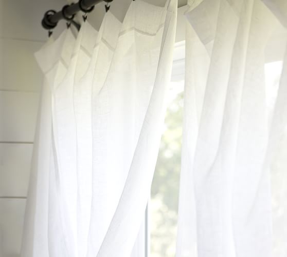 Linen Sheer Curtain Pottery Barn, Best White Sheer Curtains