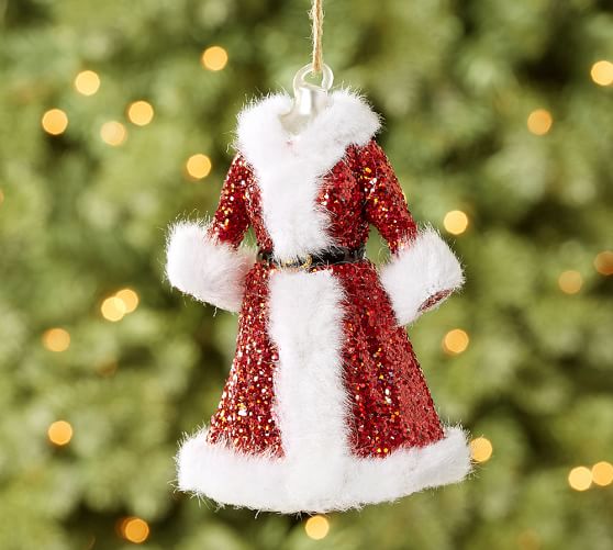 Dress Santa Ornaments Set Costume Gifts 