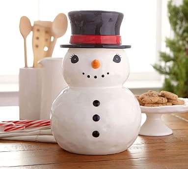 New Pottery Barn Kids Holiday Collection Christmas Snowman COOKIES FOR SANTA Set 