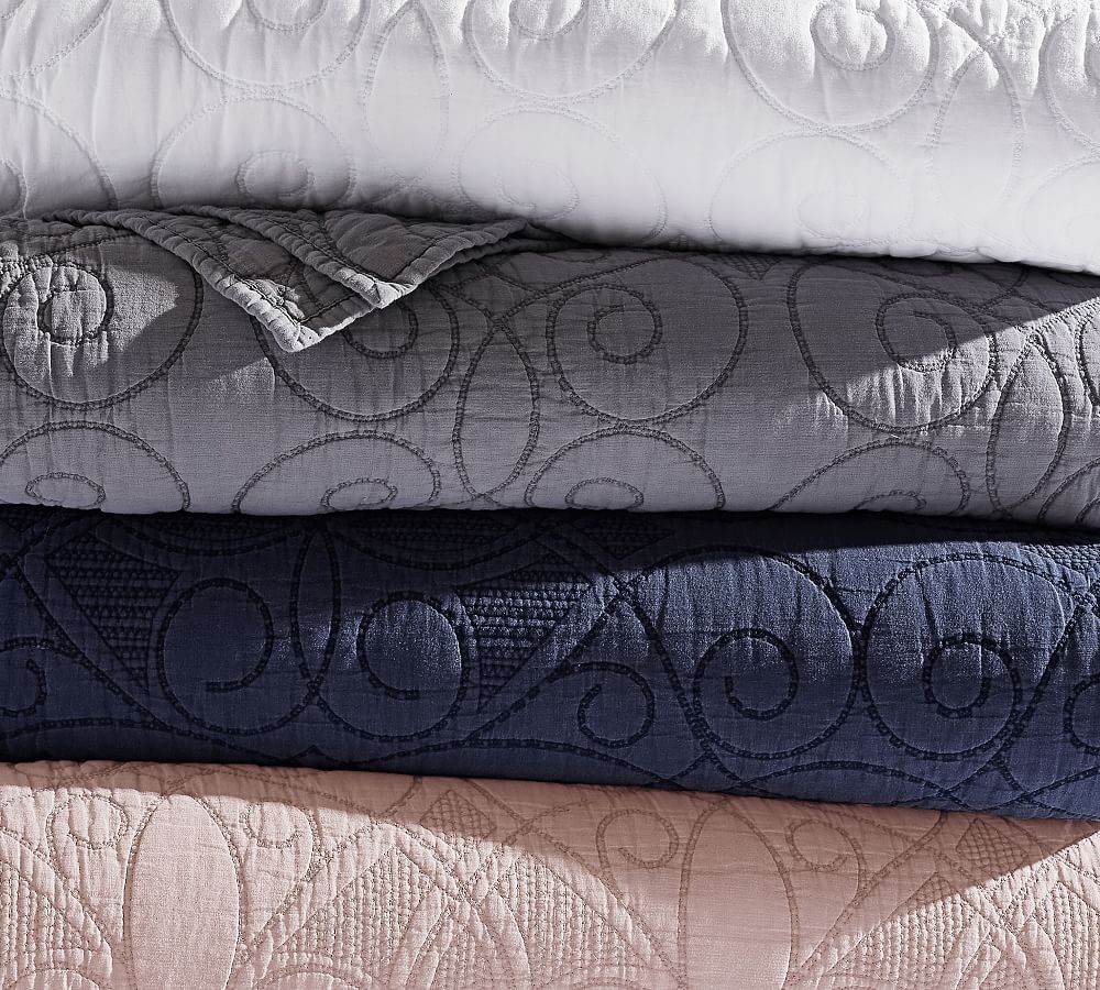 Washed Cotton Quilt & Sham Pottery Barn