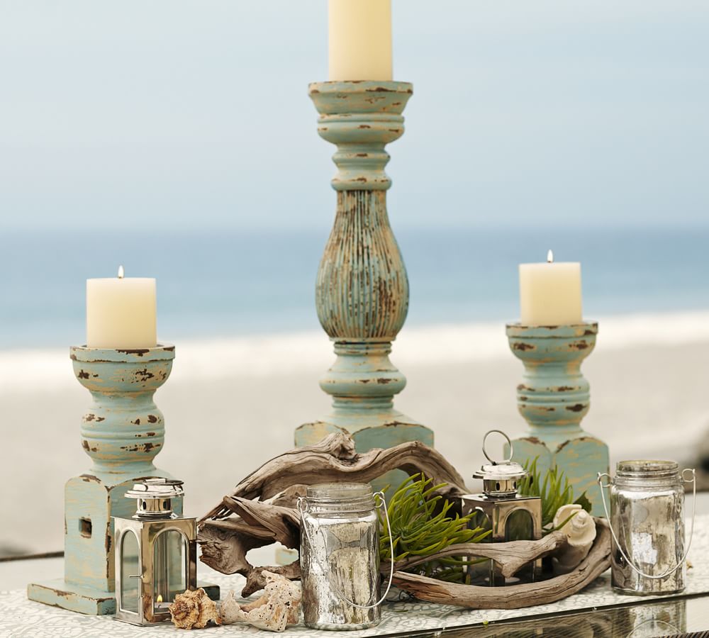 Cape Cod Pillar Holders Candle Holder Pottery Barn