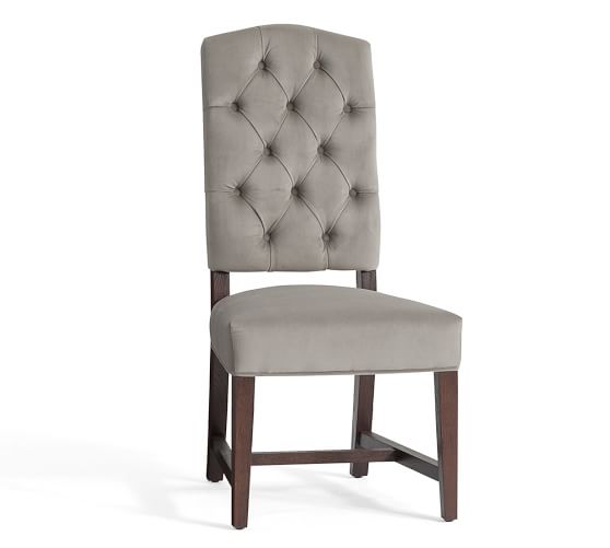 Ashton Tufted Upholstered Dining Chair, White Upholstered Dining Chairs Pottery Barn