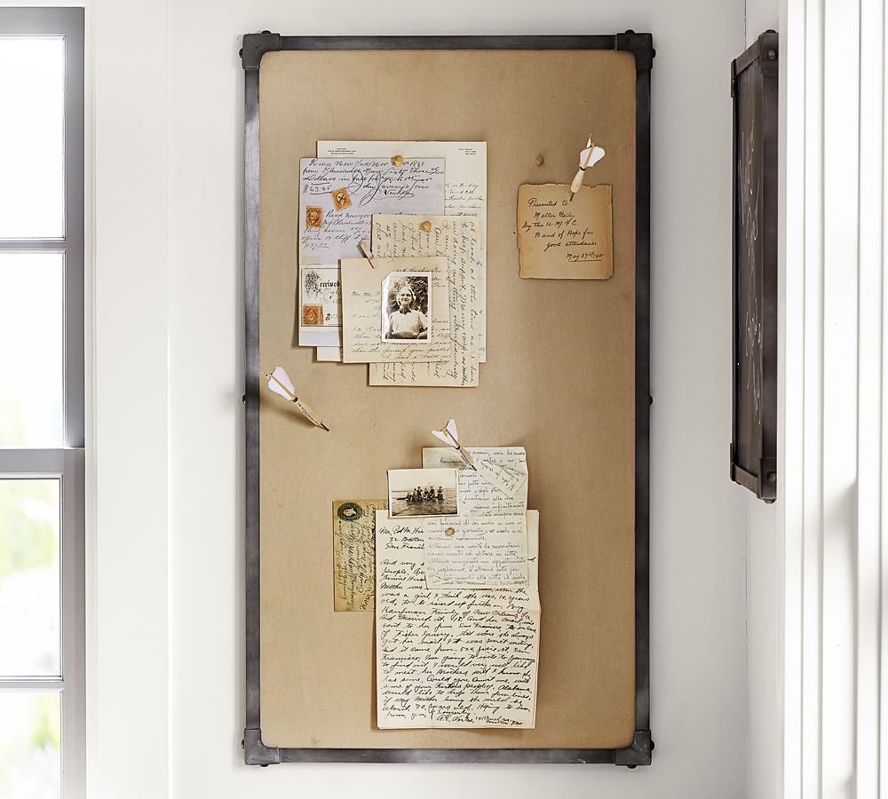 Pinboard Box Industrial Framed Pinboard | Pottery Barn