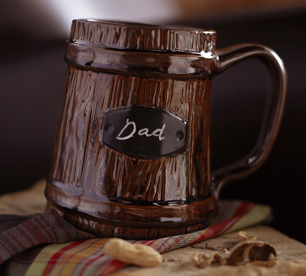 Faux Bois Barrel Beer Mug Pottery Barn