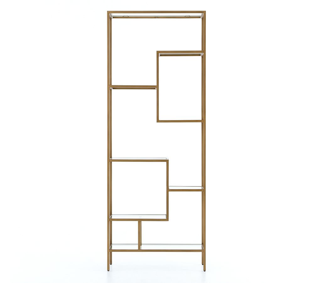 Monsarrat Glass Etagere Bookcase Pottery Barn