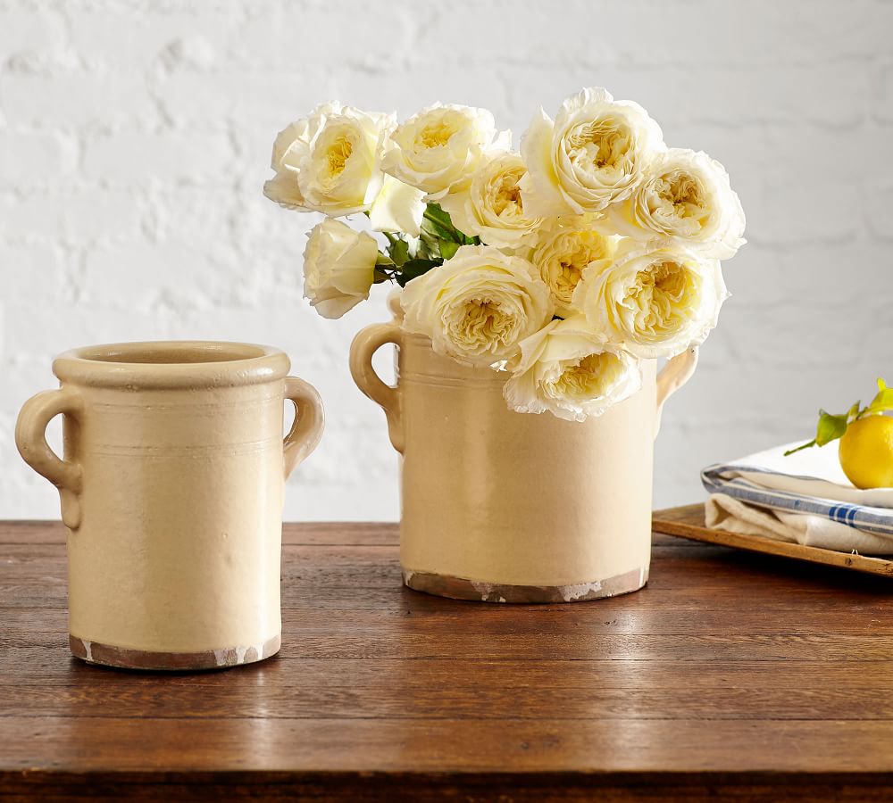 Home & Living Drink & Barware Flower vase Pink ceramic pitcher Jug Vase Wine Decanter Water