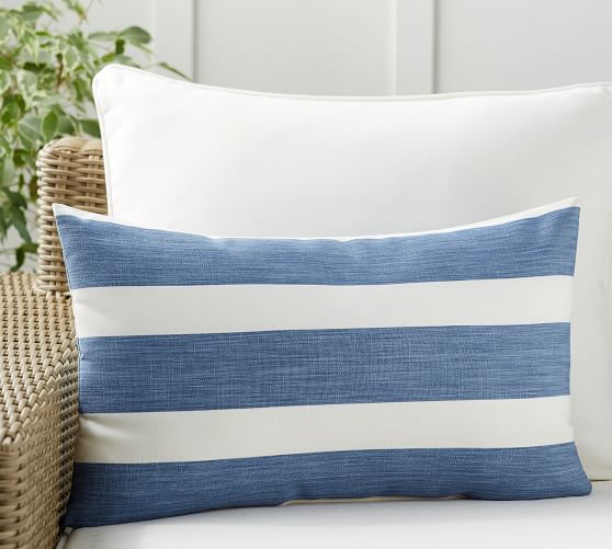 Noah Striped Indoor Outdoor Pillow Pottery Barn Noah Striped Indoor Outdoor Pillow, Pottery Barn Pillows Outdoors
