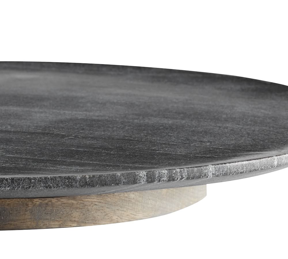 Black Marble Lazy Susan Pottery Barn