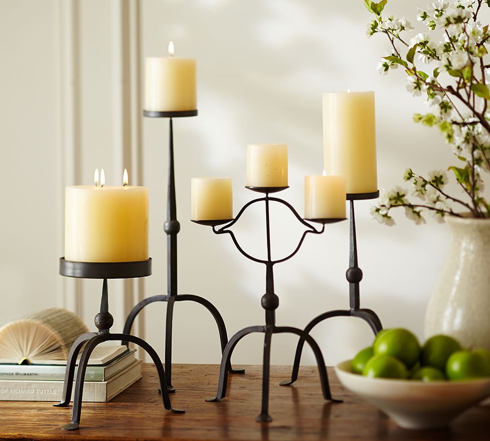 Bradley Pillar Candle Holders Pottery Barn
