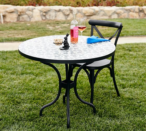 Tile Top Bistro Table Pottery Barn, Outdoor Tile Table Top