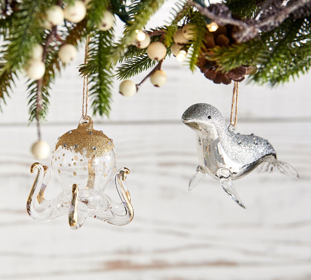 Glass Seal Ornament Pottery Barn