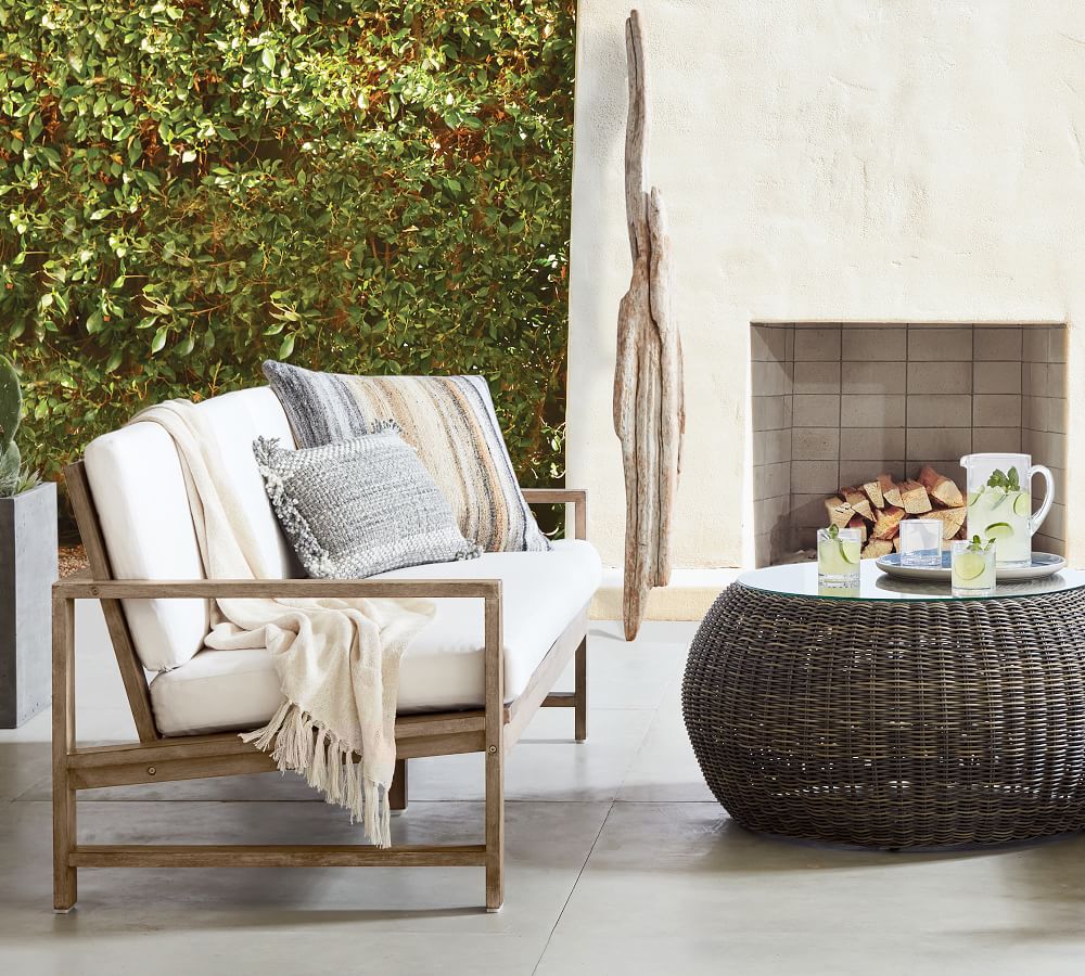 Indio Outdoor Sofa Pottery Barn