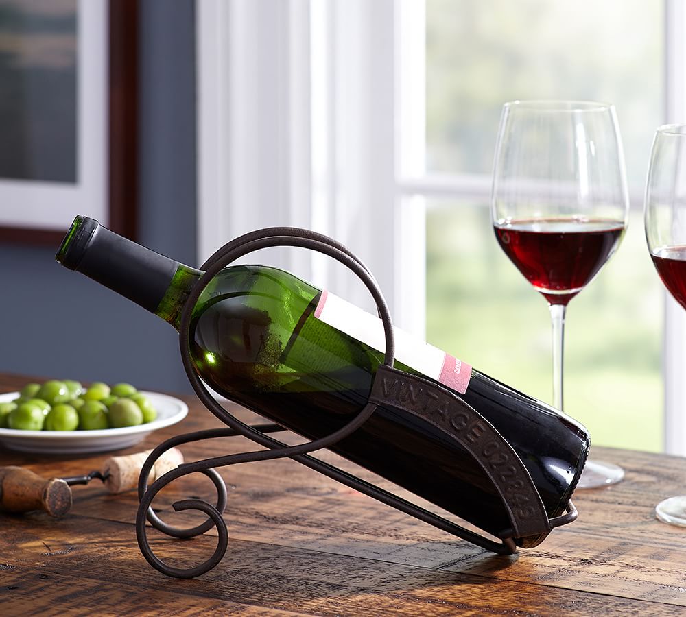 Maison Tabletop Wine Bottle Holder Wine Accessories Pottery Barn