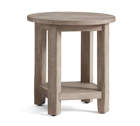 Benchwright 23 Round End Table Pottery Barn Benchwright 23 Round End Table, Round End Table Wood