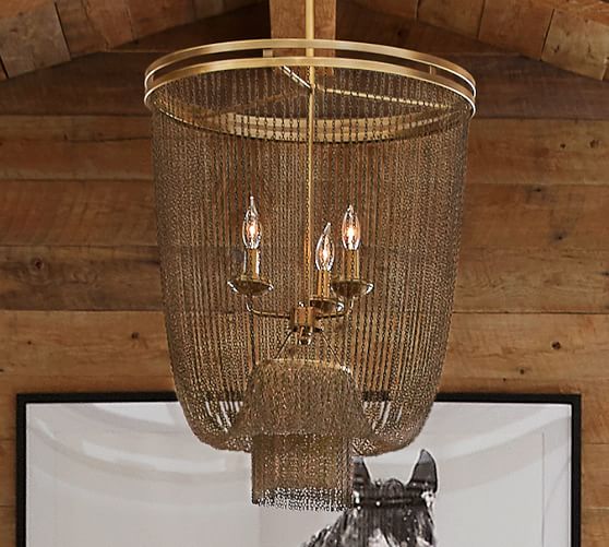 Atherton Chainmail Chandelier Pottery, Antique Chainmail Chandelier Uk